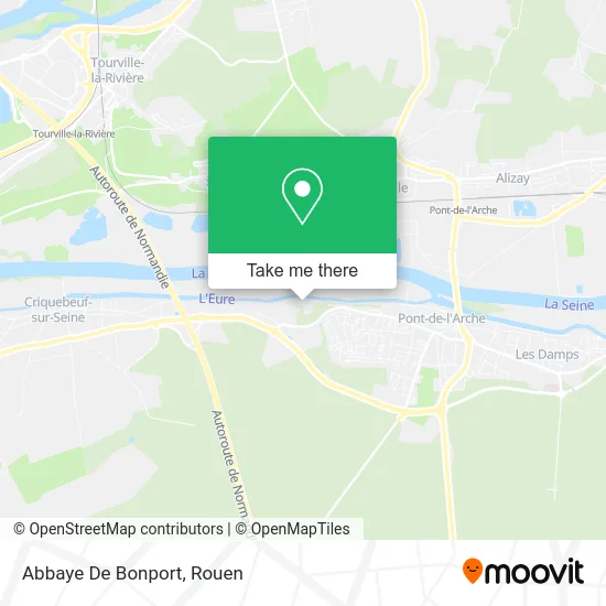 Abbaye De Bonport map