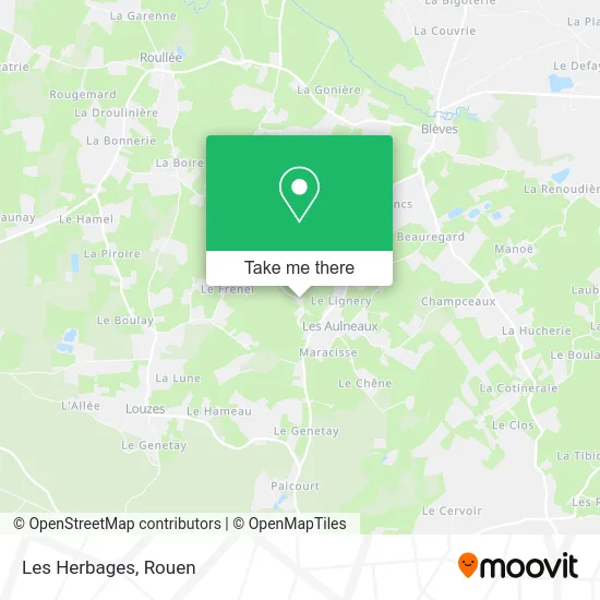 Les Herbages map