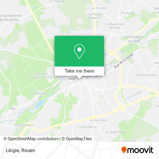 L'Aigle map