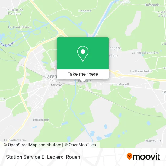 Station Service E. Leclerc map