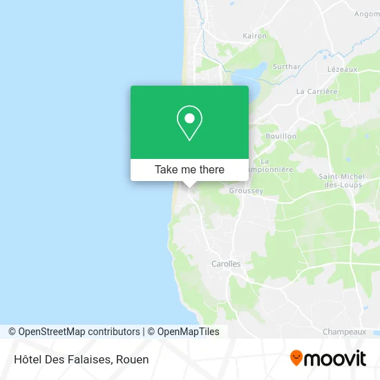 Hôtel Des Falaises map