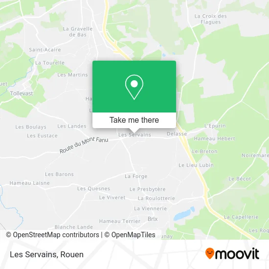 Les Servains map
