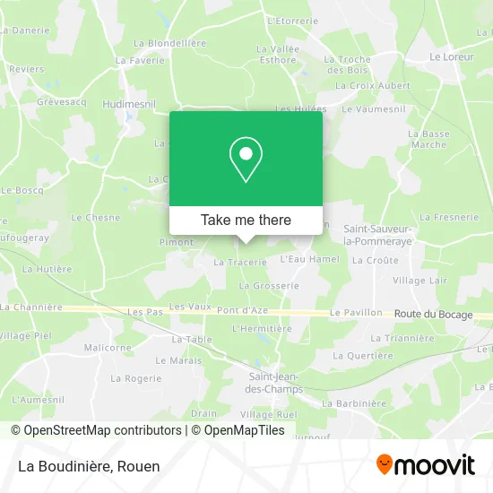 La Boudinière map