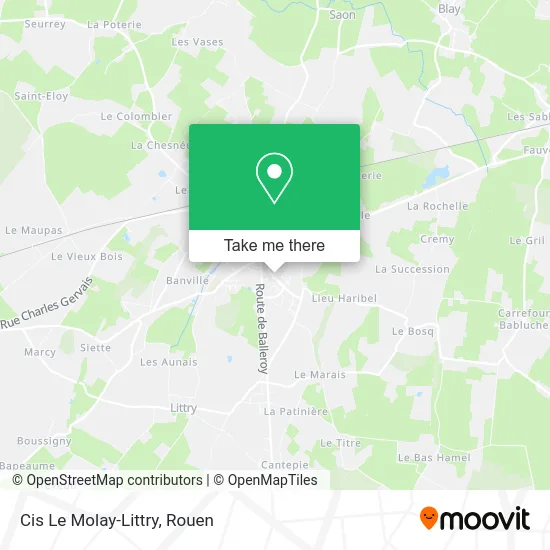 Cis Le Molay-Littry map