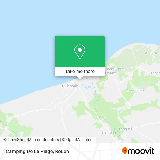 Camping De La Plage map