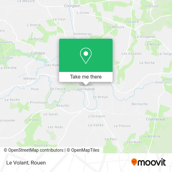 Le Volant map