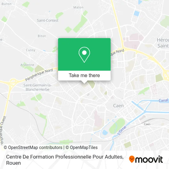 Centre De Formation Professionnelle Pour Adultes map