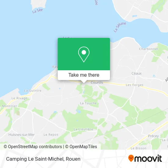 Camping Le Saint-Michel map