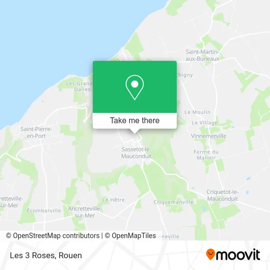 Les 3 Roses map