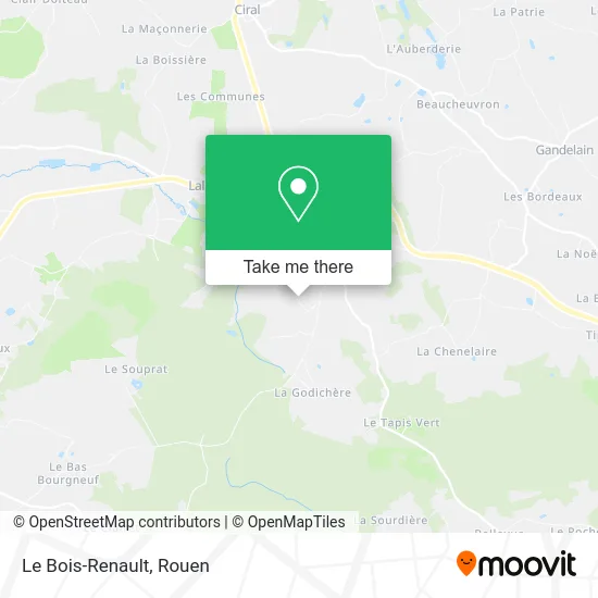Le Bois-Renault map