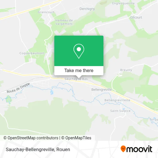Sauchay-Bellengreville map