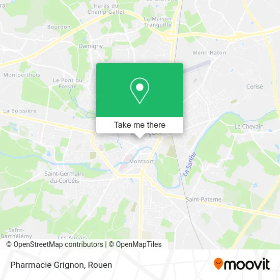 Pharmacie Grignon map