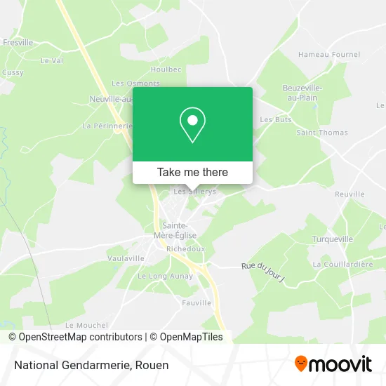 Gendarmerie Nationale map