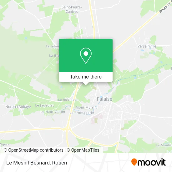 Le Mesnil Besnard map