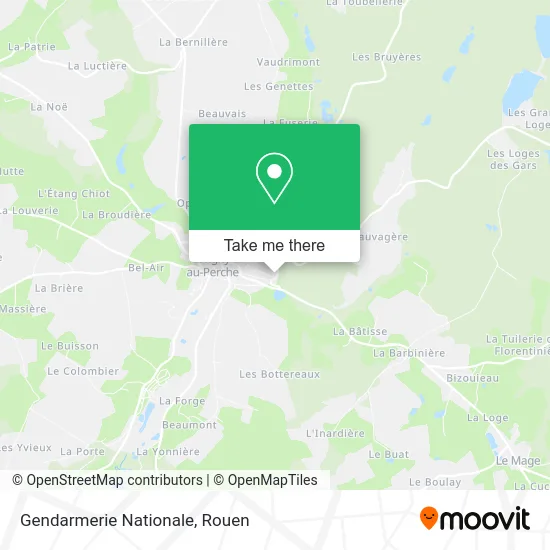 Gendarmerie Nationale map