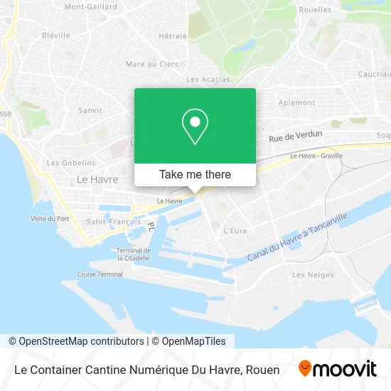 Le Container Cantine Numérique Du Havre map