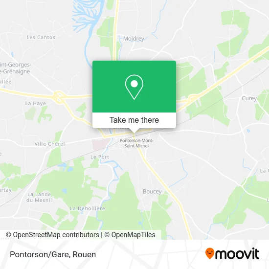 Pontorson/Gare map