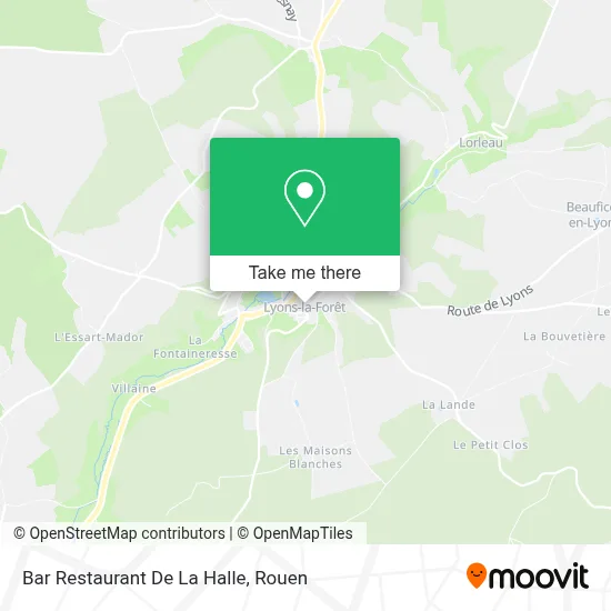 Bar Restaurant De La Halle map