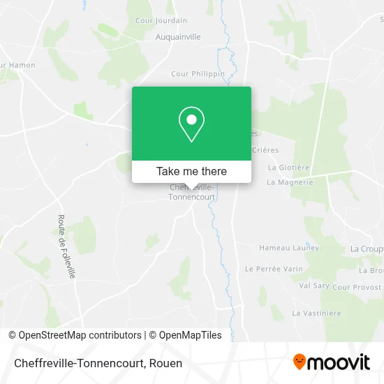 Cheffreville-Tonnencourt map
