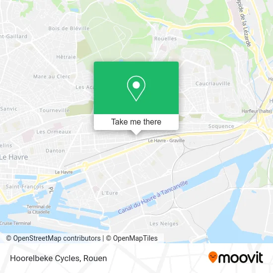Hoorelbeke Cycles map