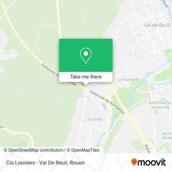 Cis Louviers - Val De Reuil map