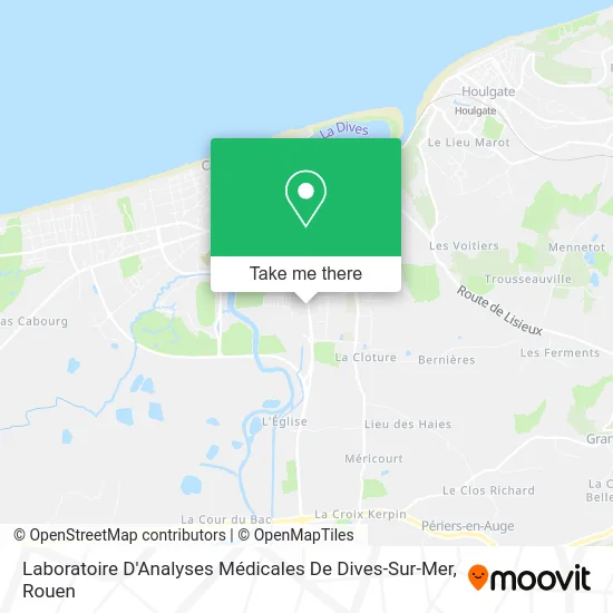 Laboratoire D'Analyses Médicales De Dives-Sur-Mer map