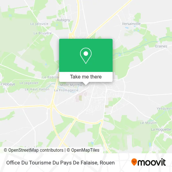 Office Du Tourisme Du Pays De Falaise map