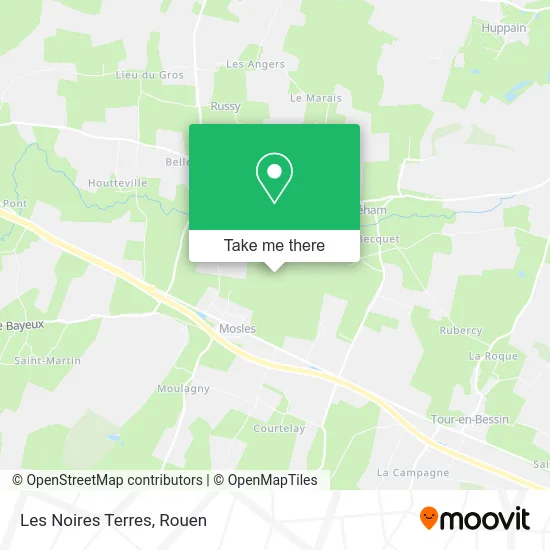 Les Noires Terres map