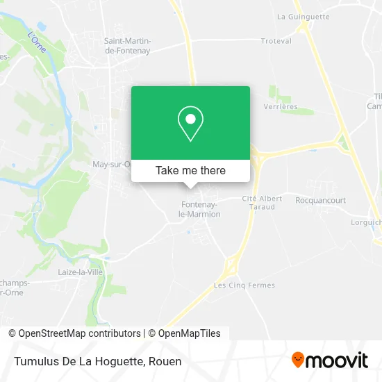 Tumulus De La Hoguette map