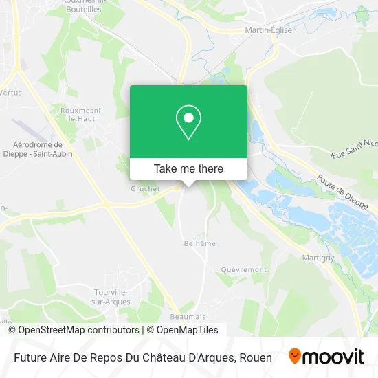 Future Aire De Repos Du Château D'Arques map