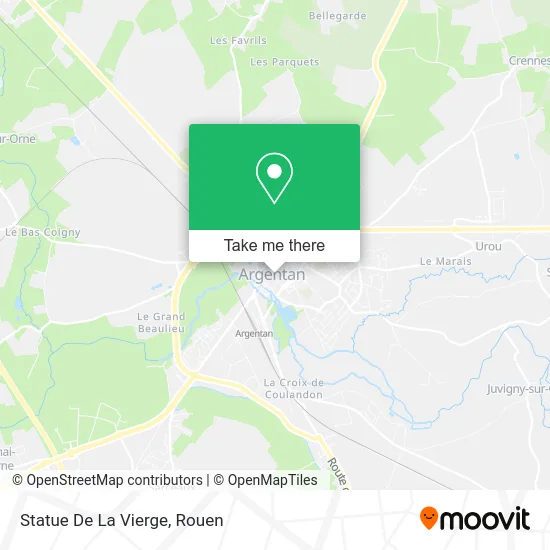 Statue De La Vierge map