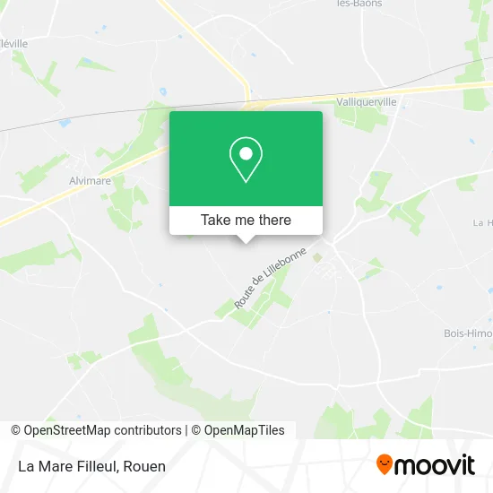 La Mare Filleul map