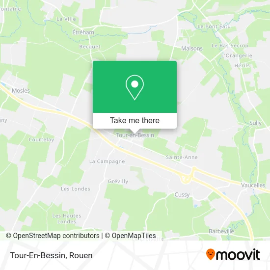 Tour-En-Bessin map