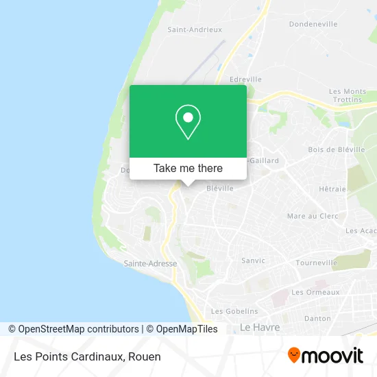 Les Points Cardinaux map