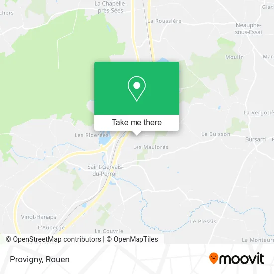 Provigny map