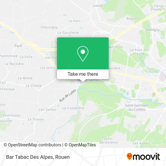 Bar Tabac Des Alpes map