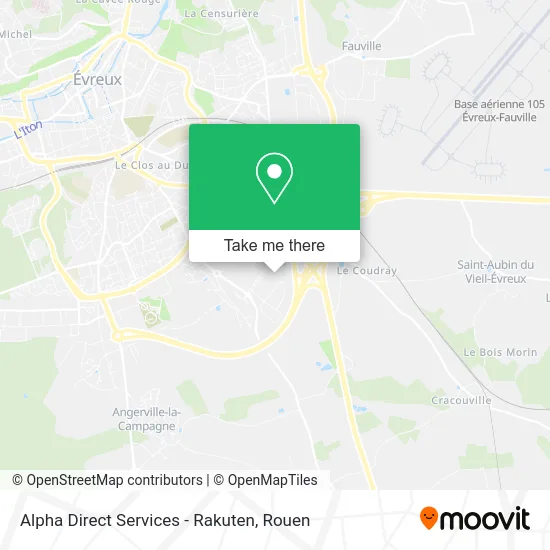 Alpha Direct Services - Rakuten map
