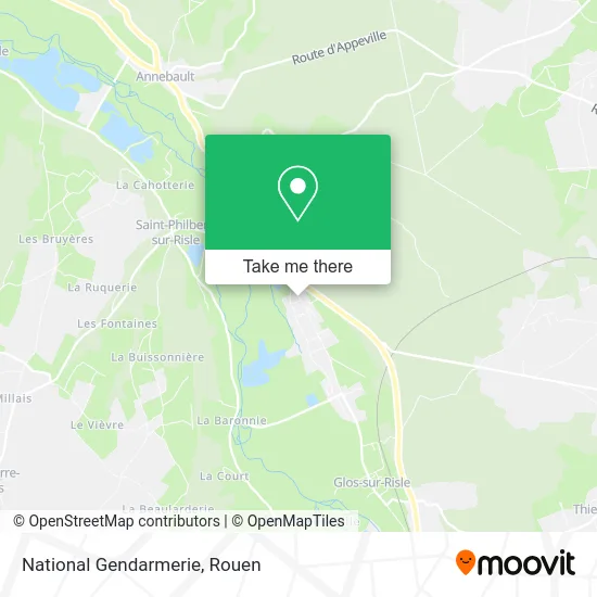 Gendarmerie Nationale map