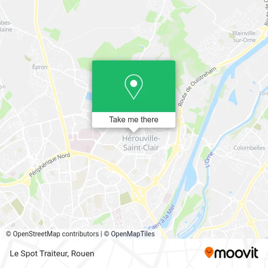 Le Spot Traiteur map