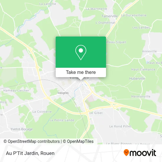 Au P'Tit Jardin map
