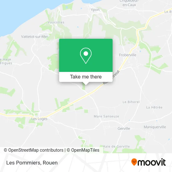 Les Pommiers map