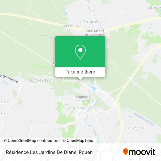 Résidence Les Jardins De Diane map