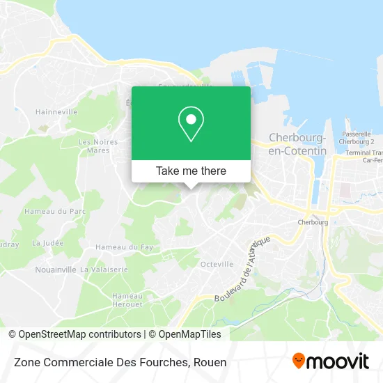 Zone Commerciale Des Fourches map