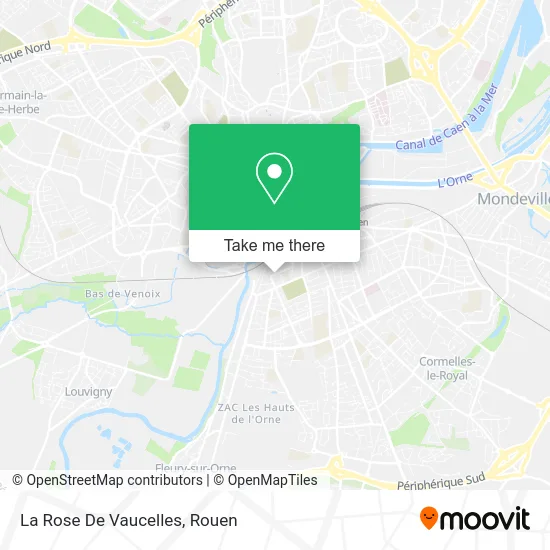 La Rose De Vaucelles map