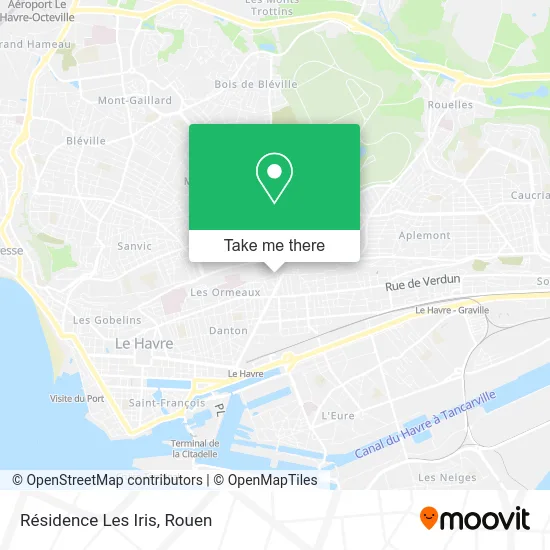 Résidence Les Iris map