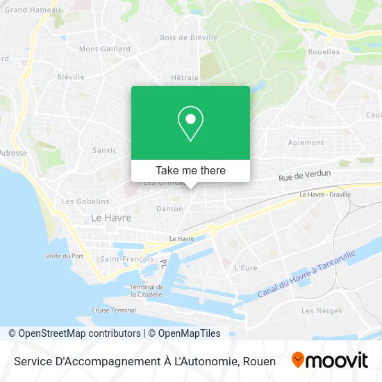 Service D'Accompagnement À L'Autonomie map