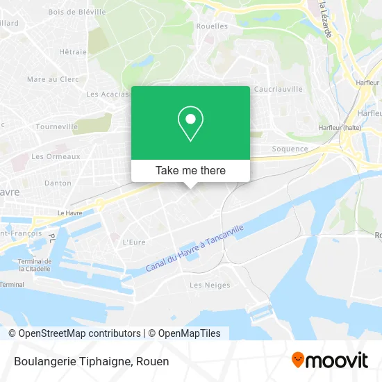 Boulangerie Tiphaigne map