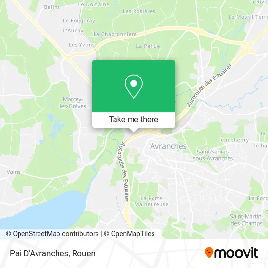 Pai D'Avranches map