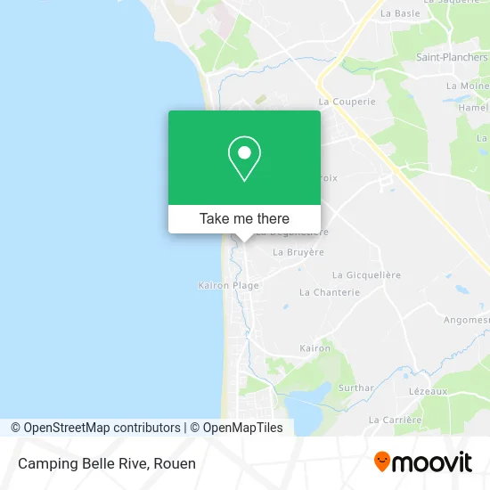 Camping Belle Rive map
