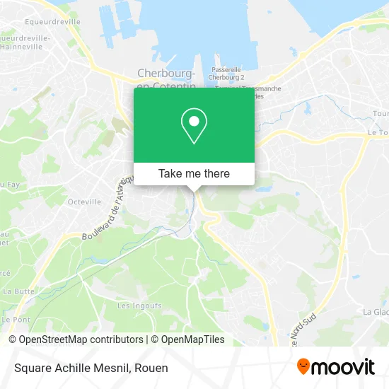 Square Achille Mesnil map